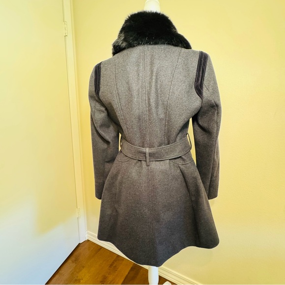 Apt 9 Women's Charcoal Gray Wool Blend Pea Coat - Picture 3 of 15